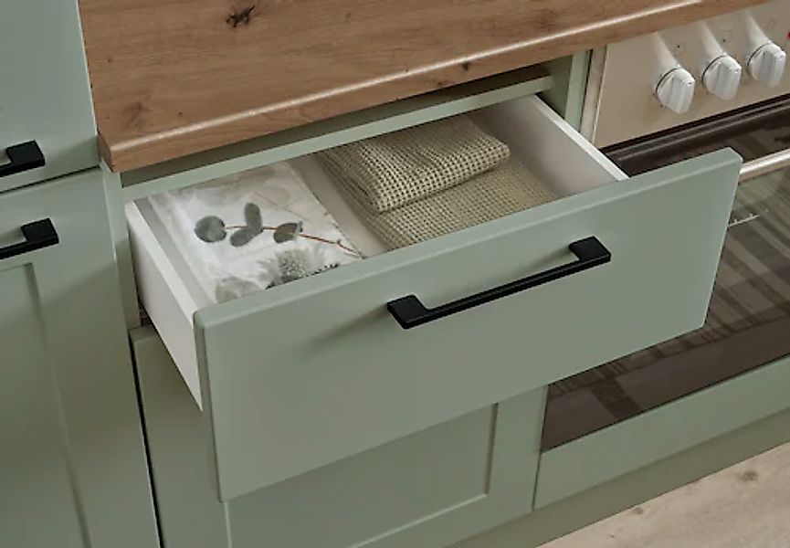 BASIC by Balculina Küchenzeile "Marsi", Breite 250 cm, wahlweise mit E-Gerä günstig online kaufen