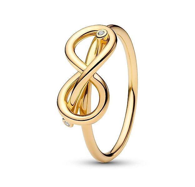 Pandora Fingerring PANDORA Damenring Unendlichkeitsknoten Moments, IP Gold günstig online kaufen