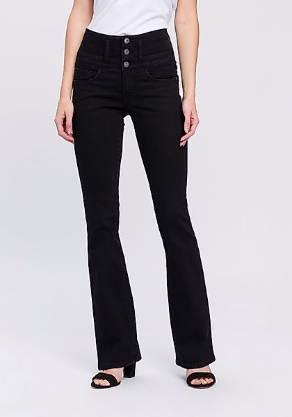 Arizona Bootcut-Jeans mit extrabreitem Bund High günstig online kaufen