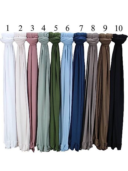 Aymasal Kopftuch Premium Jersey Hijab mit Wellen Wellenhijab Kopftuch Schal günstig online kaufen