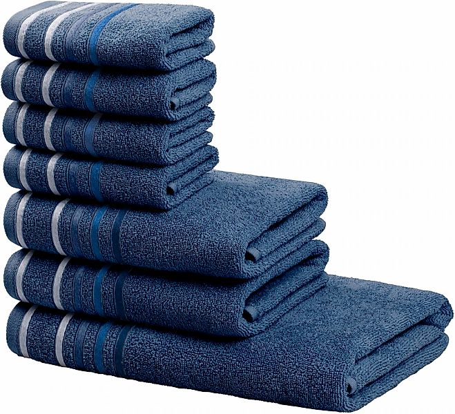 OTTO home Handtuch Set "Niki, Duschtuch, Handtücher und Gästetücher" Set Wa günstig online kaufen