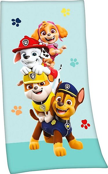 PAW PATROL Badetuch Paw Patrol, Velours (1-St), hochfarbig bedruckt günstig online kaufen