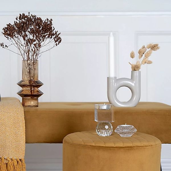Housenordic Vase braun Glas H/D: ca. 18x10 cm günstig online kaufen