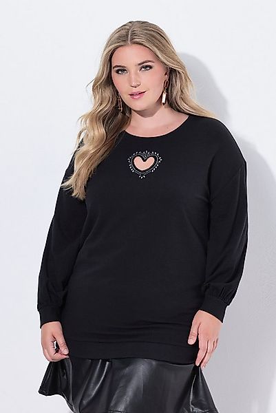 MIAMODA Sweatshirt Sweatshirt Herz-CutOut Ballon-Langarm günstig online kaufen