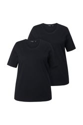 Ulla Popken T-Shirt T-Shirt Rundhalsausschnitt Regular günstig online kaufen