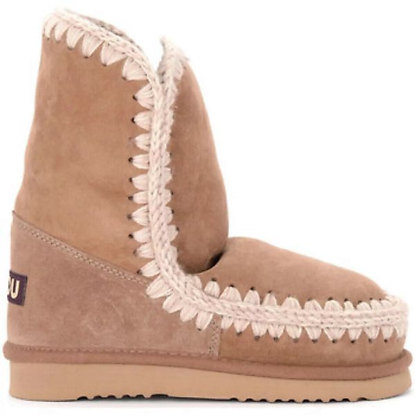 Mou  Ankle Boots Stiefel  Eskimo 24 aus braunem und rosa doppelseitigem günstig online kaufen