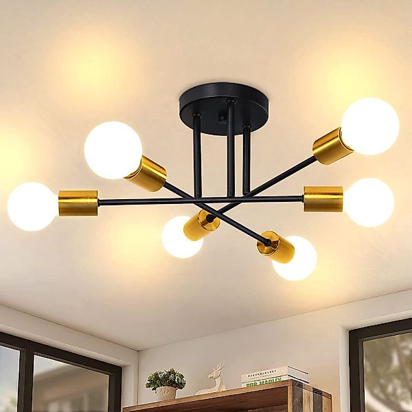 ZMH Deckenleuchten 6 Flammig Deckenlampe Vintage günstig online kaufen