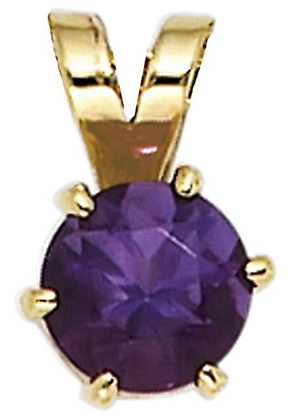 JOBO Kettenanhänger Anhänger mit Amethyst, 585 Gold günstig online kaufen