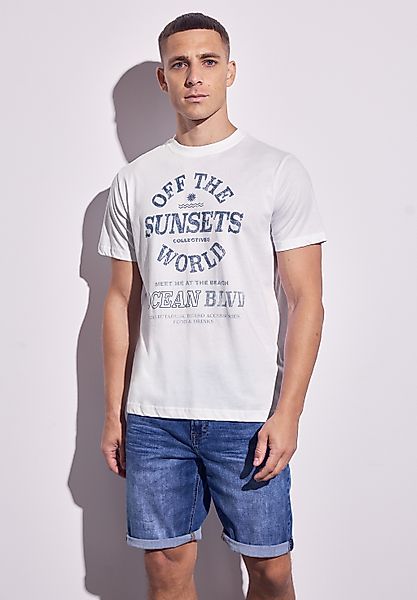 STREET ONE MEN T-Shirt, mit Rundhalsausschnitt günstig online kaufen