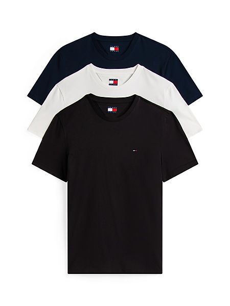 Tommy Jeans T-Shirt "TJM XSLIM 3 PACK TEE", Mit Rundhalsausschnitt günstig online kaufen