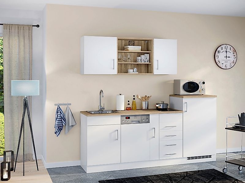 KOCHSTATION Küche »KS-Mali«, Breite 210 cm, mit E-Geräten günstig online kaufen