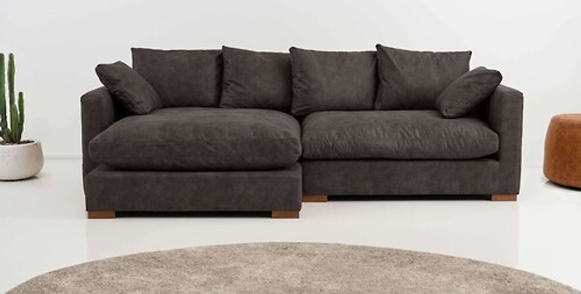 Home affaire Ecksofa »Coray«, Breite 266 cm, extra weich und kuschelig, mit günstig online kaufen