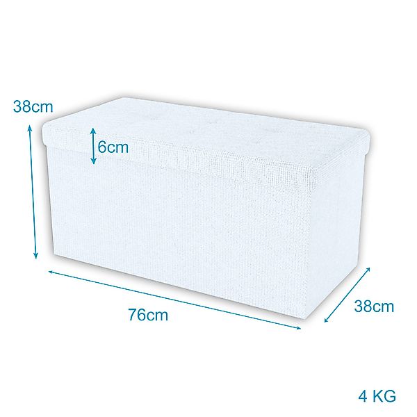 Intirilife Sitzhocker (Sitzwürfel mit Stauraum 76x38x38 günstig online kaufen