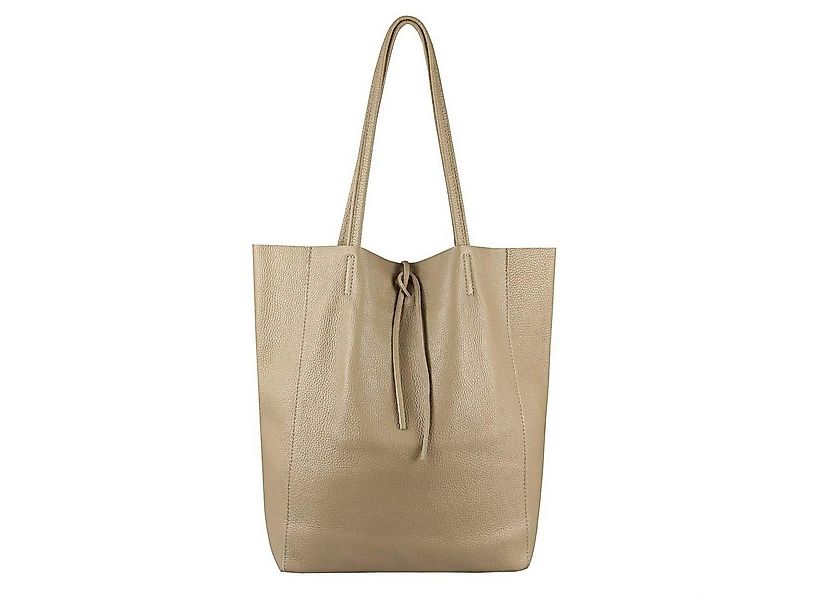 ITALYSHOP24 Schultertasche Made in Italy Damen Premium Leder SHOPPER Tasche günstig online kaufen
