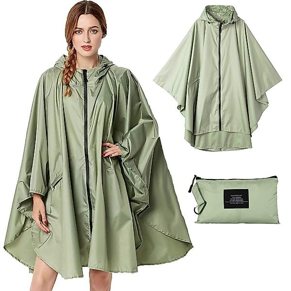 ZEUOPQ Regenmantel Regenmantel Durchsichtiger Regenponcho Wasserdicht günstig online kaufen