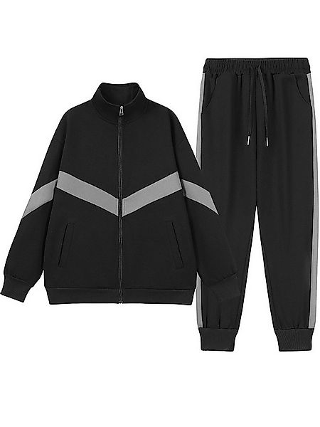 YOUTHUP Trainingsanzug, Herren Sport-Set mit Stehkragen im lockeren Schnitt günstig online kaufen