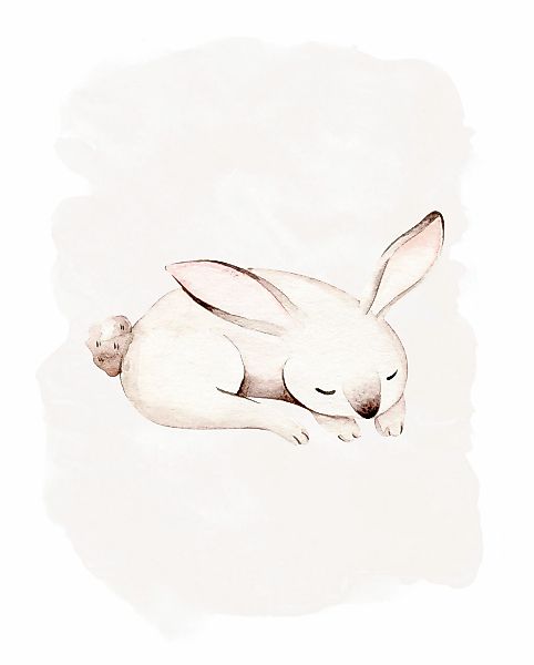 Komar Bild "Sleepy Bunny", Natur, (1 St.), Wandbild zur Dekoration - ohne R günstig online kaufen