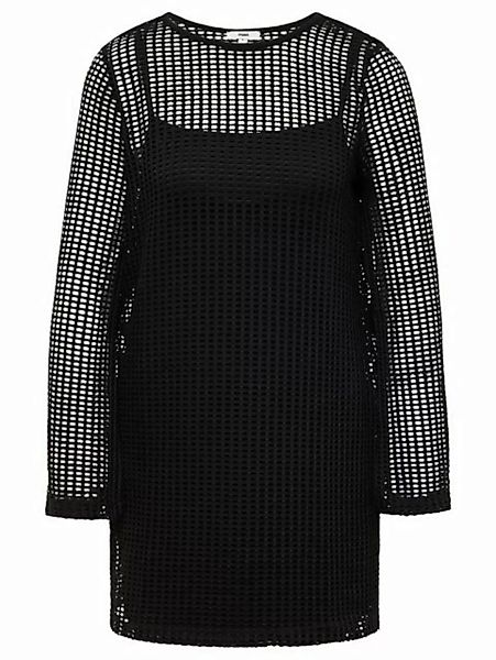 Mavi Shirtkleid 2-Lagiges Langarm Mesh Kleid DRESS (kurz) 5403 in Schwarz günstig online kaufen
