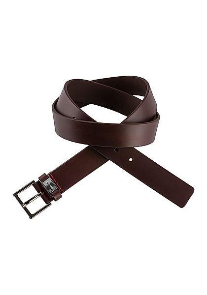 HUGO Ledergürtel Giove-Mplate_Sz35 mit Kontrastnähten günstig online kaufen