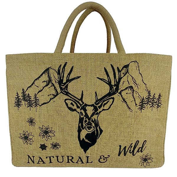 Domelo Einkaufskorb Jute Einkaufskorb, Vegan Einkaufstasche, günstig online kaufen