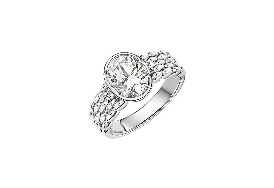 Zeeme Fingerring 925/- Sterling Silber rhodiniert Zirkonia günstig online kaufen