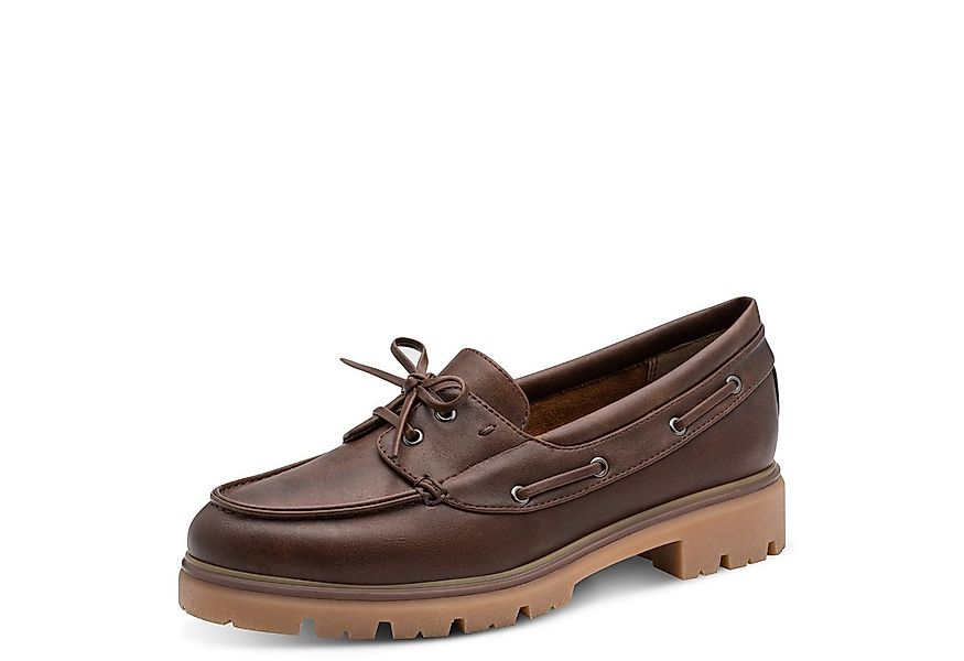 MARCO TOZZI Marco Tozzi Damen Mokassin 2-23778-46-361 CAFE braun Schnürschu günstig online kaufen