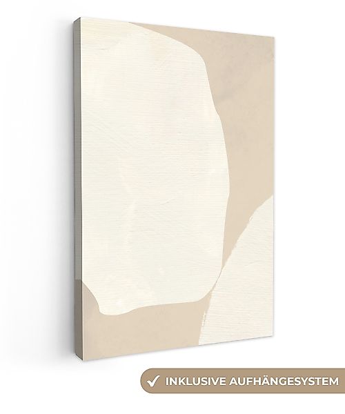 OneMillionCanvasses® Leinwandbild Beige - Abstrakt - günstig online kaufen