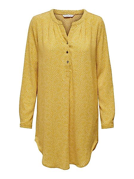 ONLY Lange Tunika Hemd Damen Gelb günstig online kaufen