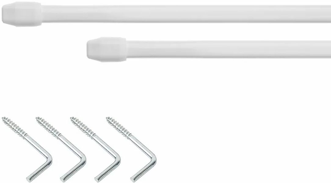LICHTBLICK ORIGINAL Gardinenstange "Vitrage" Ø 11 1-läufig Fixmaß günstig online kaufen