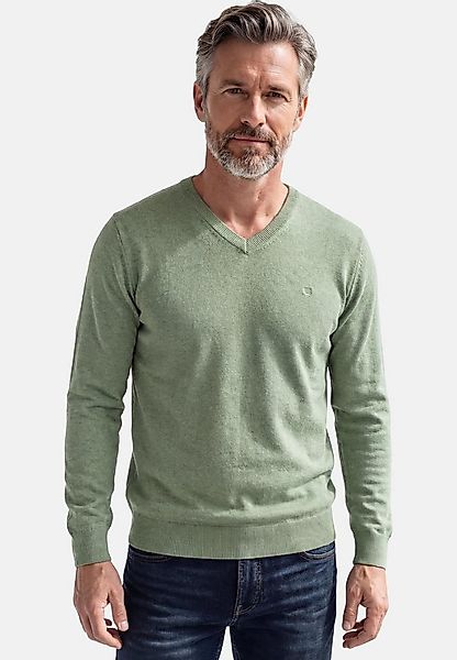 Redmond V-Ausschnitt-Pullover Basic (1-tlg) Pullover - Baumwolle - Atmungsa günstig online kaufen