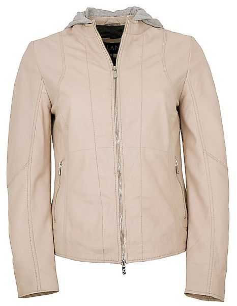 Jilani Lederjacke Aspyn-1 Jilani - Damen Lederjacke Lammnappa Kapuze sand günstig online kaufen