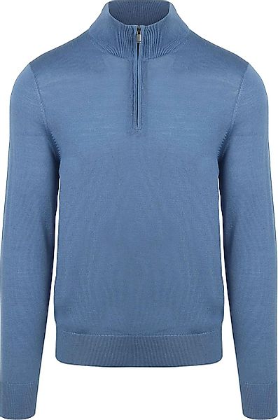 Suitable Merino Half Zip Pullover Ink Blau - Größe M günstig online kaufen