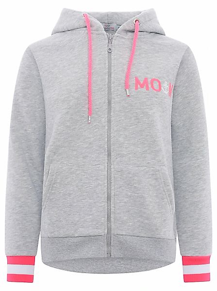 Zwillingsherz Kapuzensweatjacke, Regular Fit, Stickerei, Reißverschluss, La günstig online kaufen