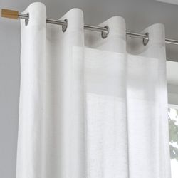 Kutti Vorhang "Brondby" Ösen 1 Stk. tlg. Landhausgardine Leinenoptik Natur günstig online kaufen