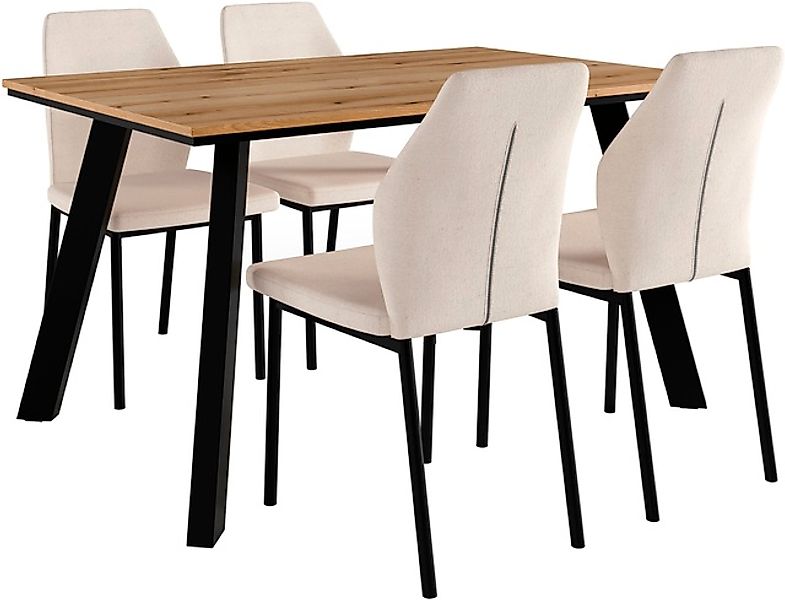 Home affaire Essgruppe »Genf Tischgruppe BESTSELLER,«, (Set, 5 tlg.), Küche günstig online kaufen