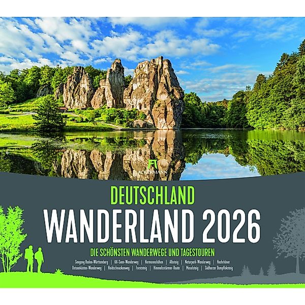Deutschland Wanderland - Die schönsten Wanderwege Kalender 2026 günstig online kaufen