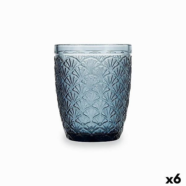 Becher Bidasoa Blue Moon Blau Glas 240 Ml (6 Stück) günstig online kaufen