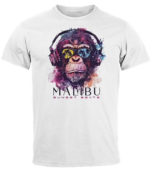 Neverless Print-Shirt Herren T-Shirt Affe mit günstig online kaufen