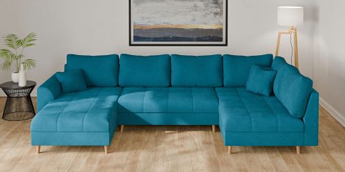 Home affaire Wohnlandschaft "CHARRE U-Form mit Ottomane, Maße B/T/H: 310/16 günstig online kaufen