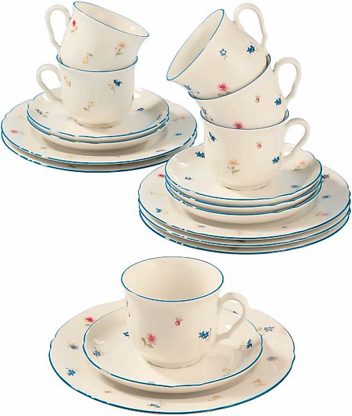 Seltmann Weiden Kaffeeservice "Geschirr-Set, 18 Teile, Marieluise Streublum günstig online kaufen