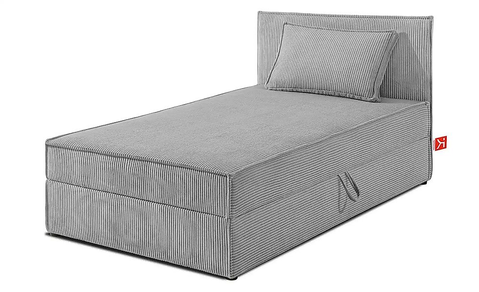 KONSIMO Boxbett mit Stauraum  H2 Roti ¦ grau ¦ Maße (cm): B: 95 H: 89 Bette günstig online kaufen