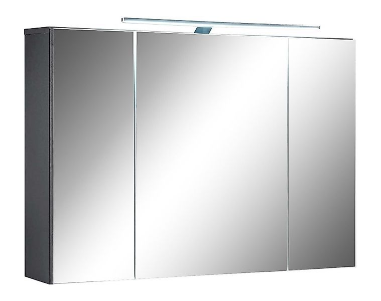 Badezimmerspiegelschrank Spiegelschrank MANHATTAN, grau, B 99 günstig online kaufen