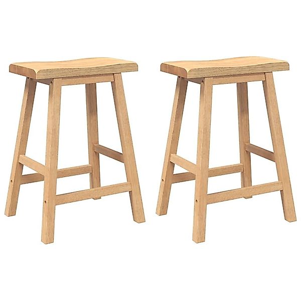 vidaXL Barhocker Barhocker 2 Stk. Natur günstig online kaufen