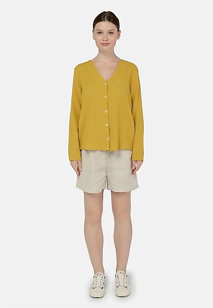 freshlions Klassische Bluse "Bailey", mit stylischem V-Ausschnitt günstig online kaufen