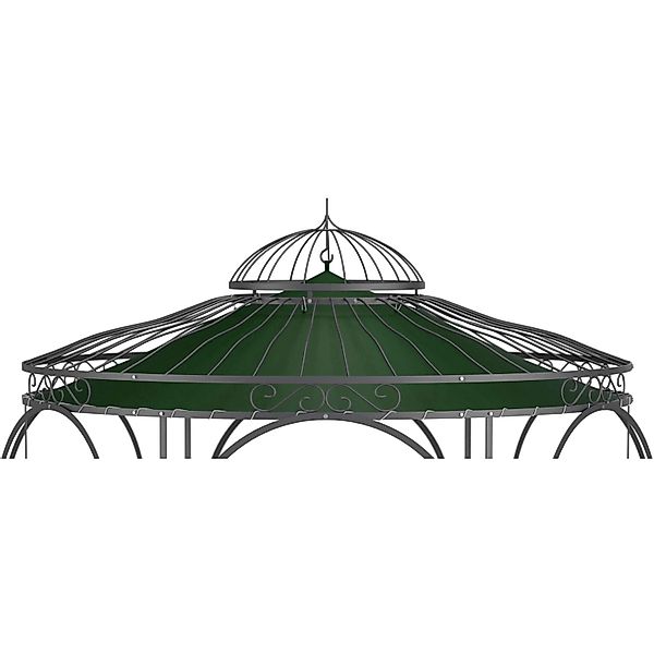 Eleo Sonnensegel Milano Ø 290 cm  für Pavillon Milano Dunkelgrün günstig online kaufen