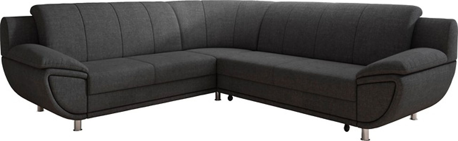 TRENDMANUFAKTUR Ecksofa »Rondo II, zeitlos & elegant, bequeme Armlehnen, L- günstig online kaufen
