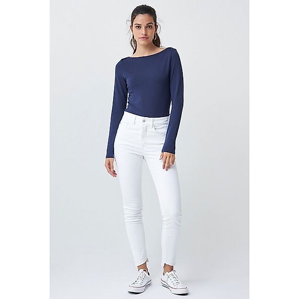 Salsa Jeans 126049-806 / Timeless Tight Pullover XS Blue günstig online kaufen
