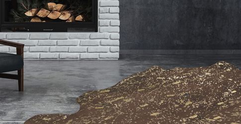 Kayoom Lederteppich "Glam 110 - Rinderfellteppich" tierfellförmig 3 mm Höhe günstig online kaufen