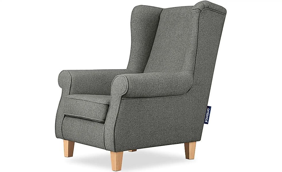 KONSIMO Ohrensessel  Miles ¦ grau ¦ Maße (cm): B: 82 H: 105 Polstermöbel > günstig online kaufen