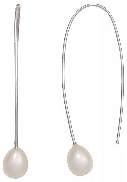 JOBO Perlenohrringe, 925 Silber mit Süßwasser-Zuchtperlen günstig online kaufen